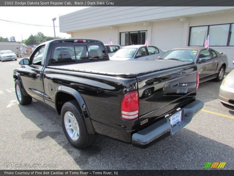 Black / Dark Slate Gray 2002 Dodge Dakota Sport Regular Cab