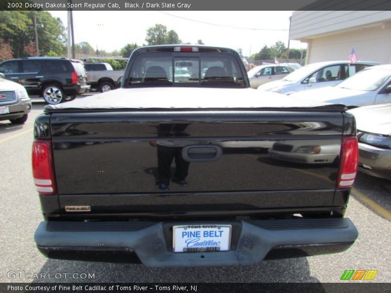Black / Dark Slate Gray 2002 Dodge Dakota Sport Regular Cab