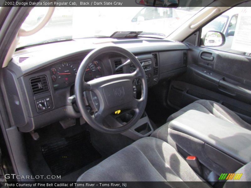 Black / Dark Slate Gray 2002 Dodge Dakota Sport Regular Cab
