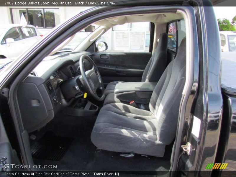 Black / Dark Slate Gray 2002 Dodge Dakota Sport Regular Cab