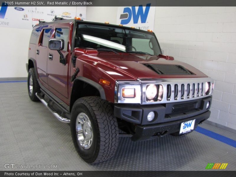 Red Metallic / Ebony Black 2005 Hummer H2 SUV