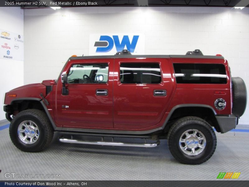 Red Metallic / Ebony Black 2005 Hummer H2 SUV