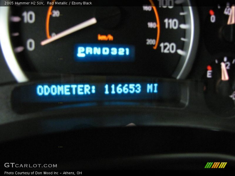 Red Metallic / Ebony Black 2005 Hummer H2 SUV