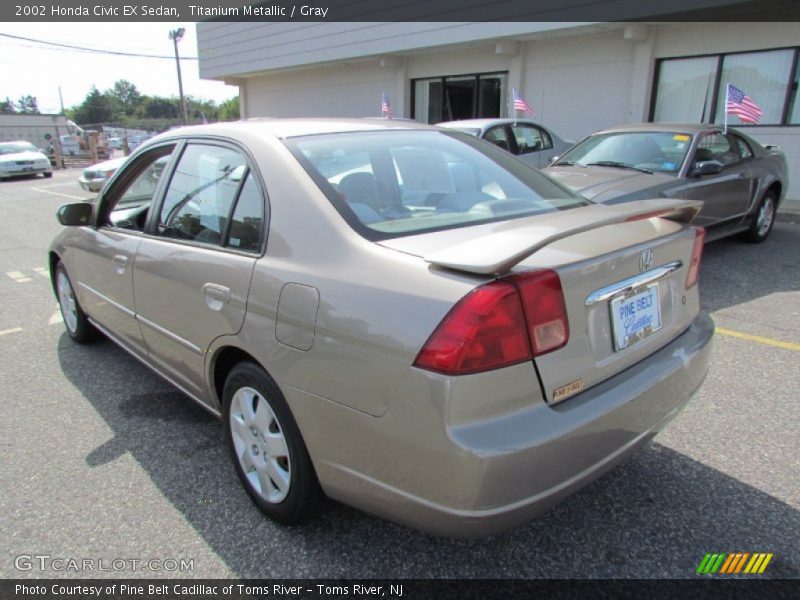Titanium Metallic / Gray 2002 Honda Civic EX Sedan