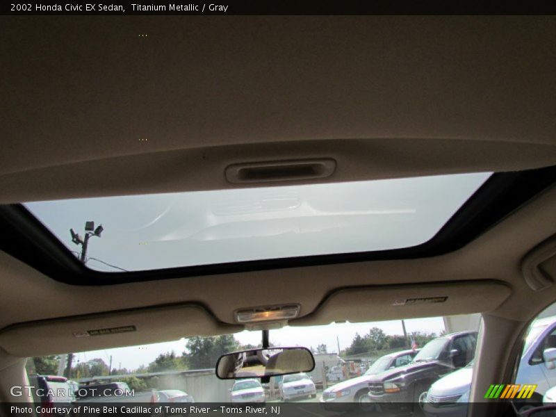 Titanium Metallic / Gray 2002 Honda Civic EX Sedan