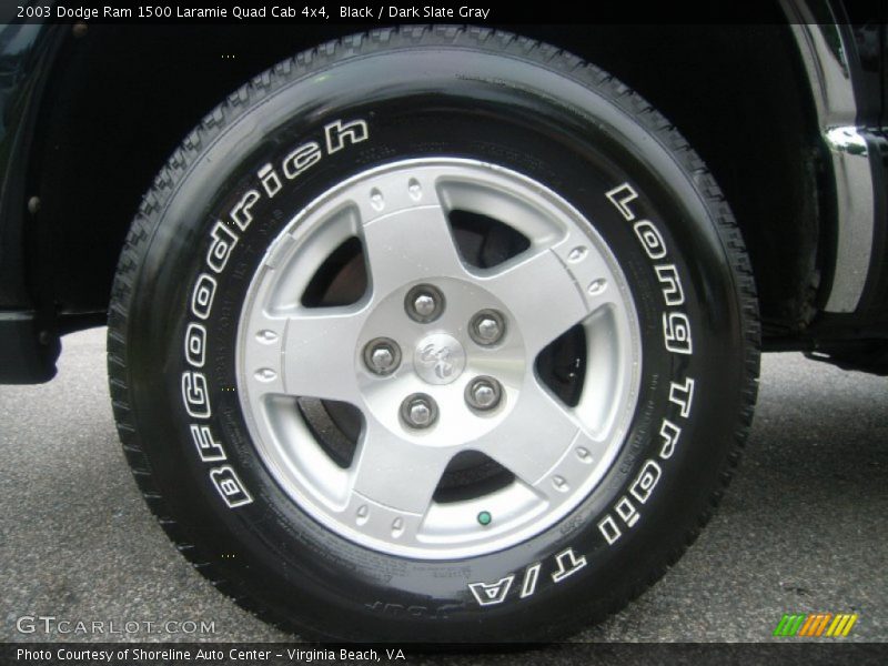 Black / Dark Slate Gray 2003 Dodge Ram 1500 Laramie Quad Cab 4x4