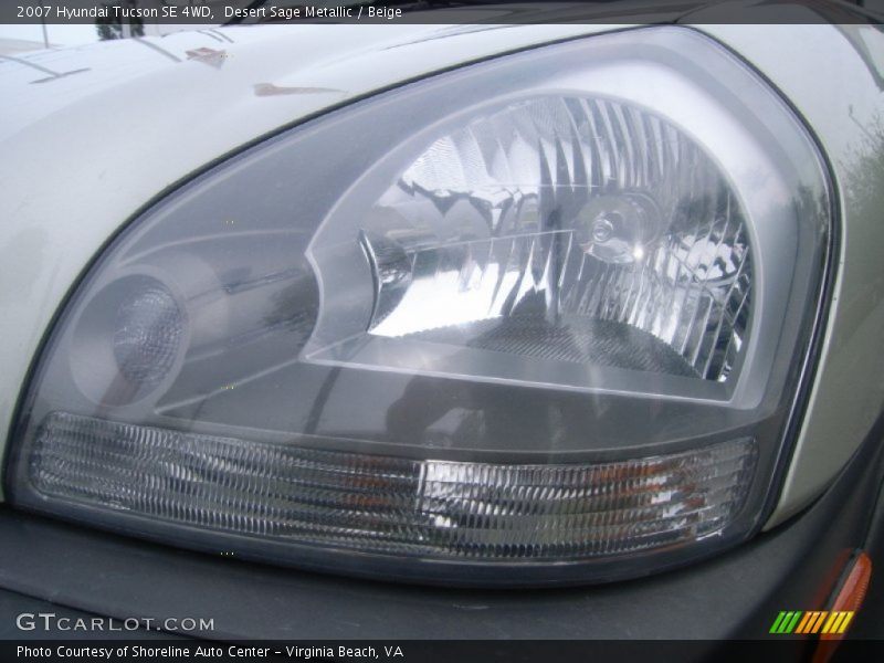Desert Sage Metallic / Beige 2007 Hyundai Tucson SE 4WD