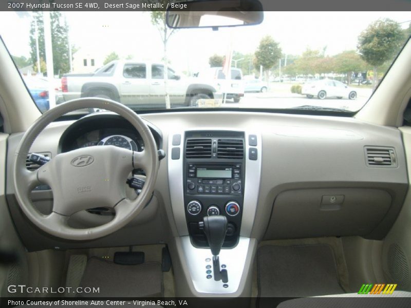 Desert Sage Metallic / Beige 2007 Hyundai Tucson SE 4WD
