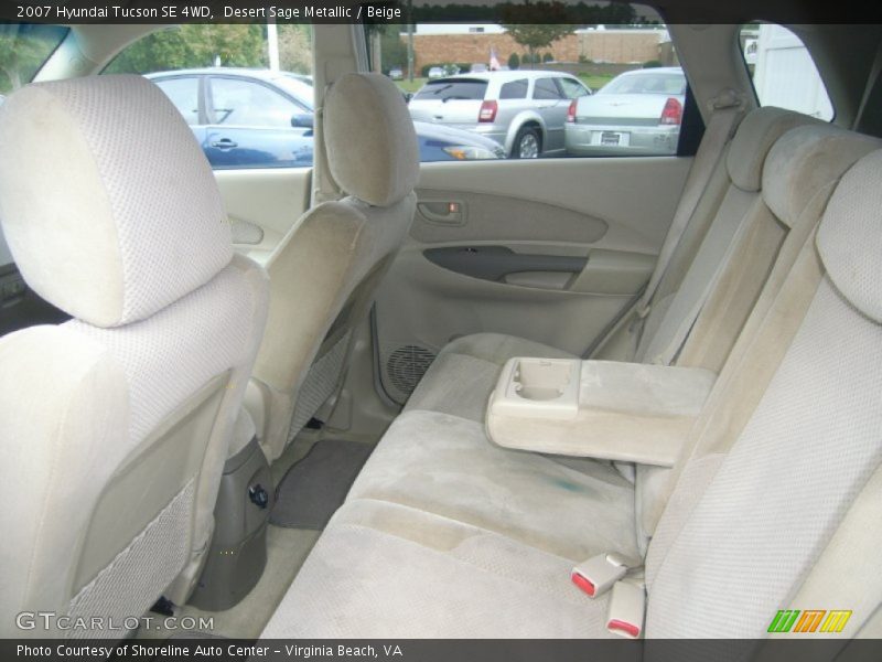 Desert Sage Metallic / Beige 2007 Hyundai Tucson SE 4WD