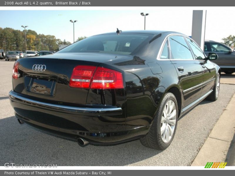 Brilliant Black / Black 2008 Audi A8 L 4.2 quattro