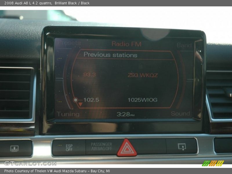 Brilliant Black / Black 2008 Audi A8 L 4.2 quattro