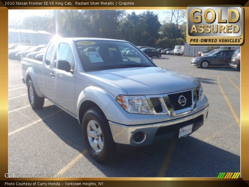 Radiant Silver Metallic / Graphite 2010 Nissan Frontier SE V6 King Cab