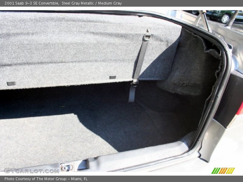 Steel Gray Metallic / Medium Gray 2001 Saab 9-3 SE Convertible