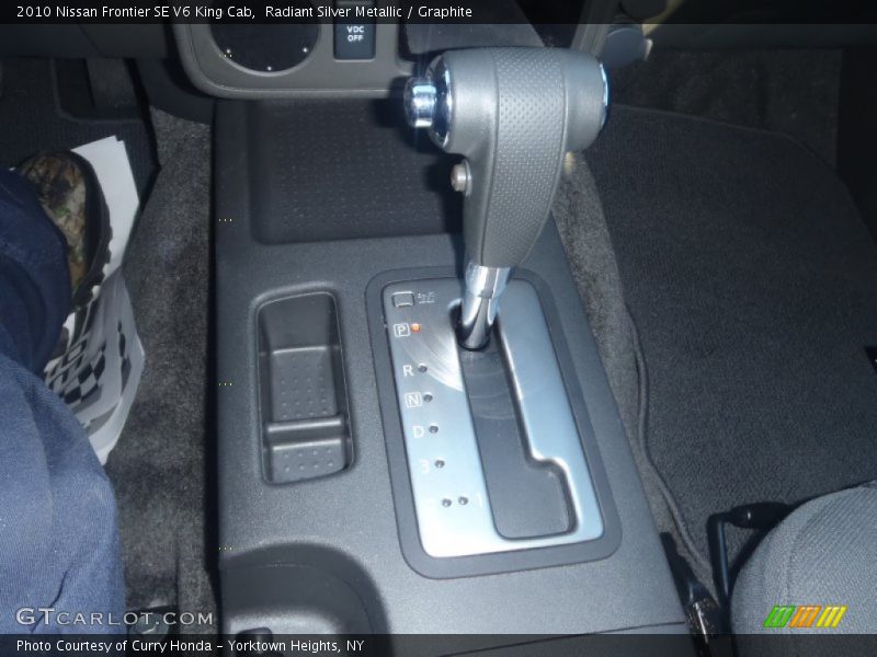  2010 Frontier SE V6 King Cab 5 Speed Automatic Shifter