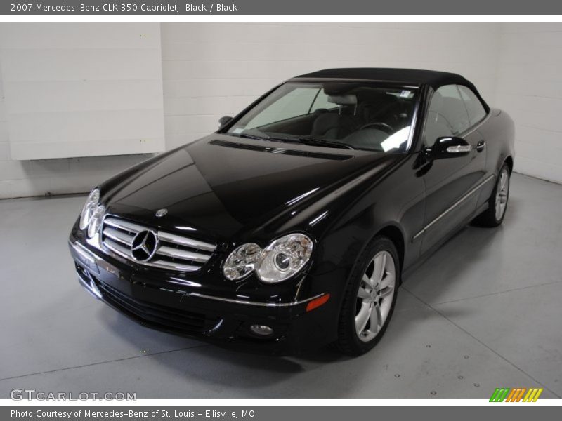 Black / Black 2007 Mercedes-Benz CLK 350 Cabriolet