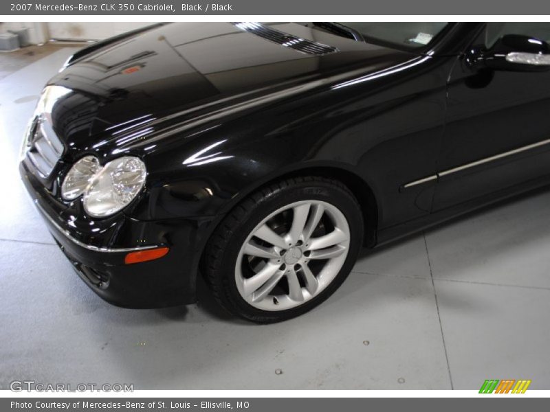 Black / Black 2007 Mercedes-Benz CLK 350 Cabriolet