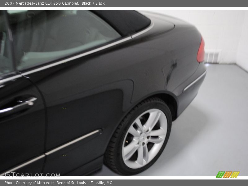 Black / Black 2007 Mercedes-Benz CLK 350 Cabriolet