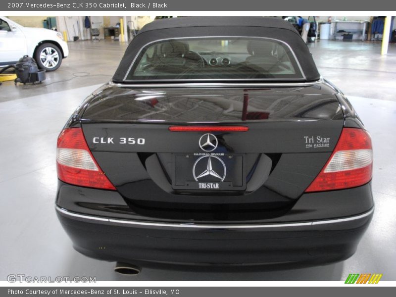 Black / Black 2007 Mercedes-Benz CLK 350 Cabriolet