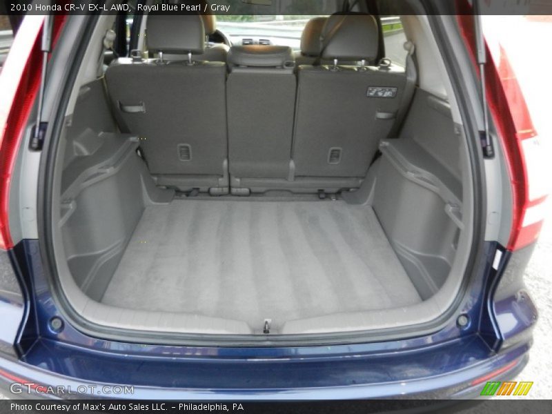 Royal Blue Pearl / Gray 2010 Honda CR-V EX-L AWD