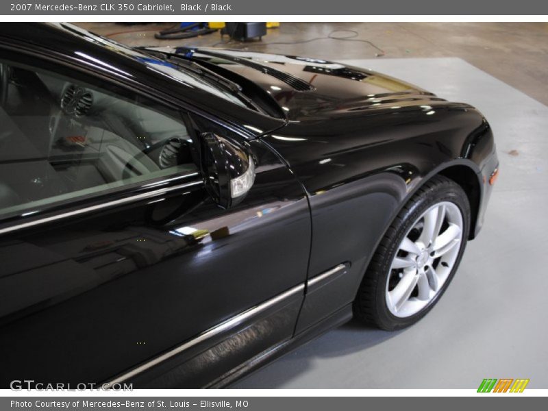 Black / Black 2007 Mercedes-Benz CLK 350 Cabriolet