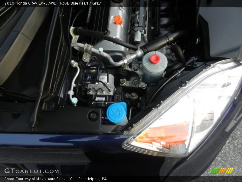 Royal Blue Pearl / Gray 2010 Honda CR-V EX-L AWD