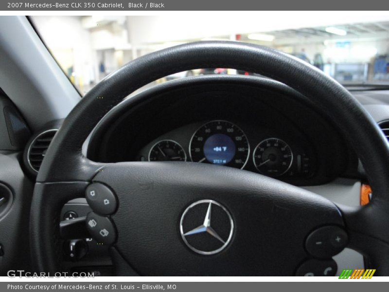 Black / Black 2007 Mercedes-Benz CLK 350 Cabriolet