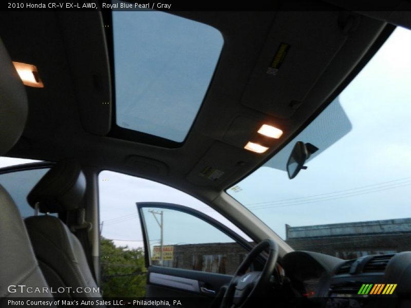 Royal Blue Pearl / Gray 2010 Honda CR-V EX-L AWD