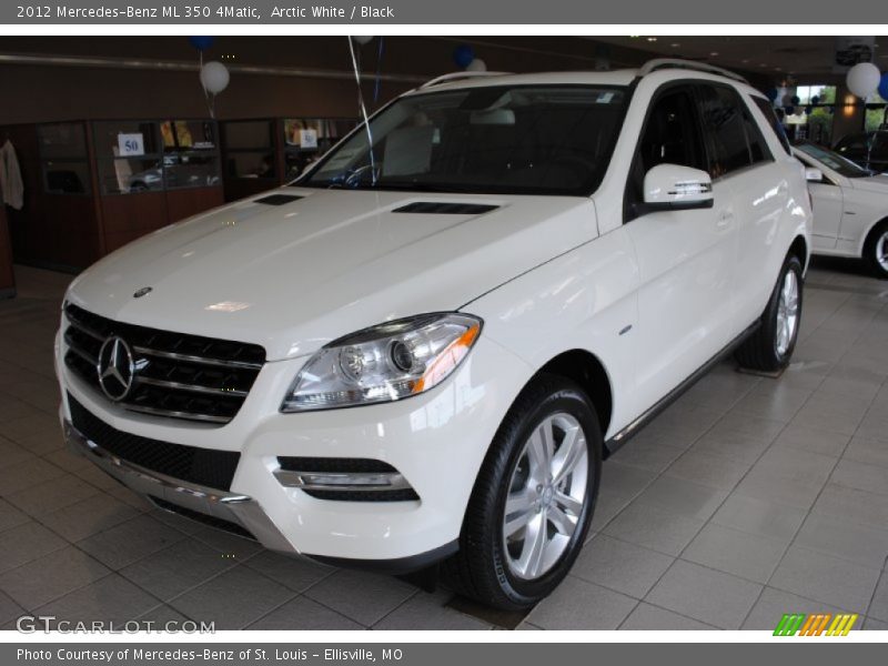 Arctic White / Black 2012 Mercedes-Benz ML 350 4Matic