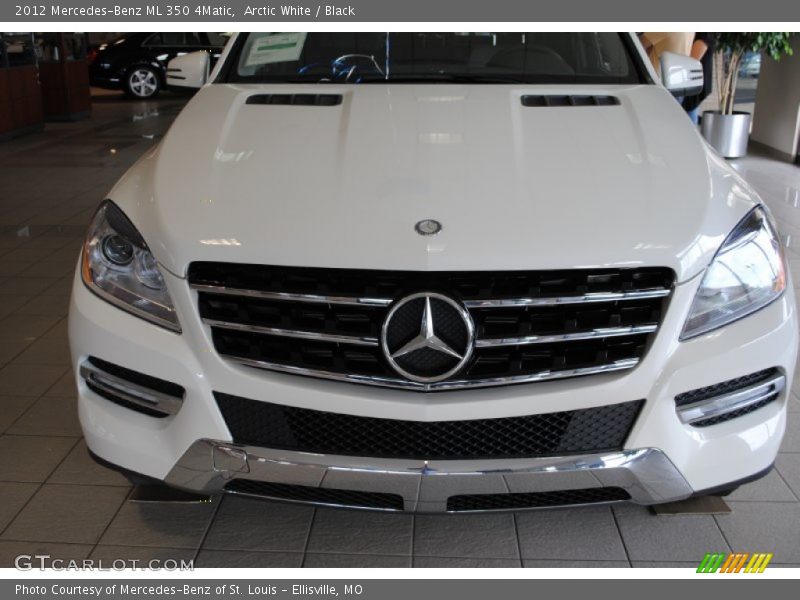 Arctic White / Black 2012 Mercedes-Benz ML 350 4Matic