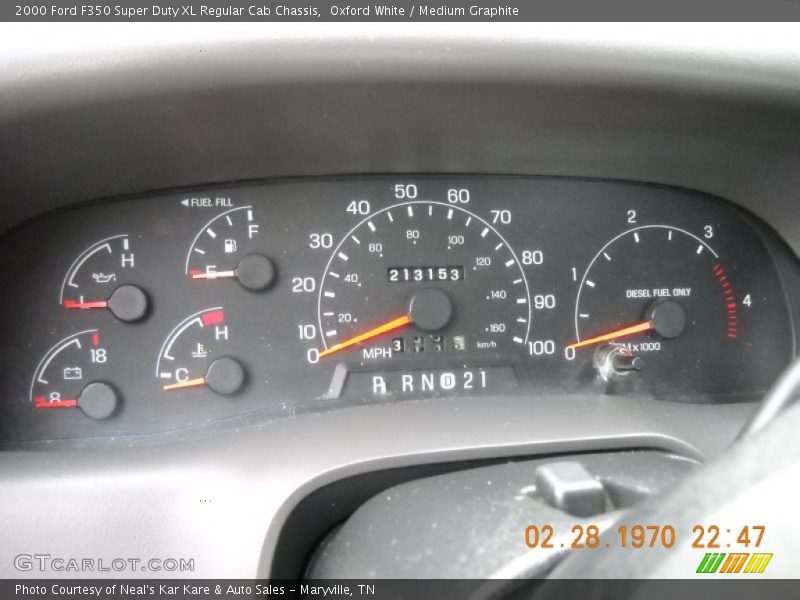  2000 F350 Super Duty XL Regular Cab Chassis XL Regular Cab Chassis Gauges