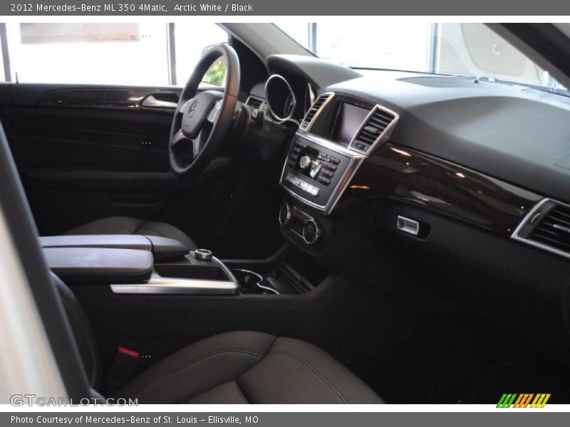 Arctic White / Black 2012 Mercedes-Benz ML 350 4Matic