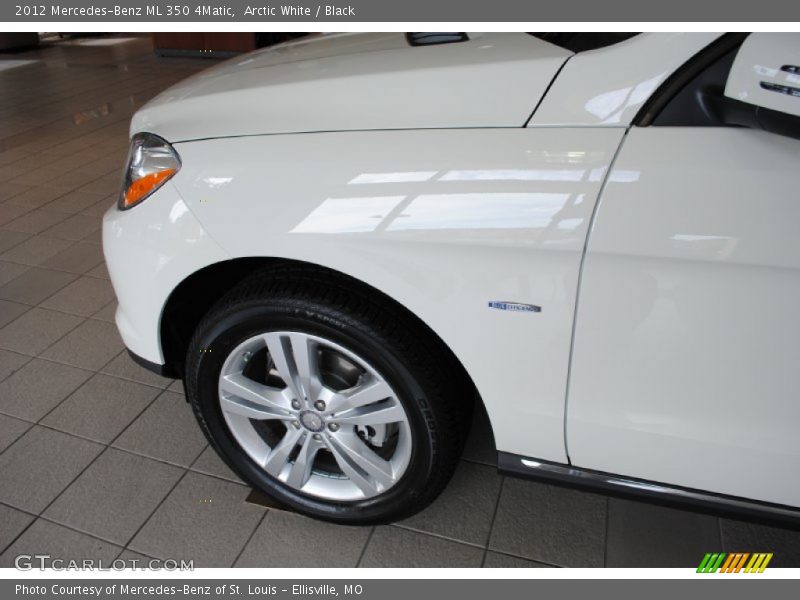 Arctic White / Black 2012 Mercedes-Benz ML 350 4Matic