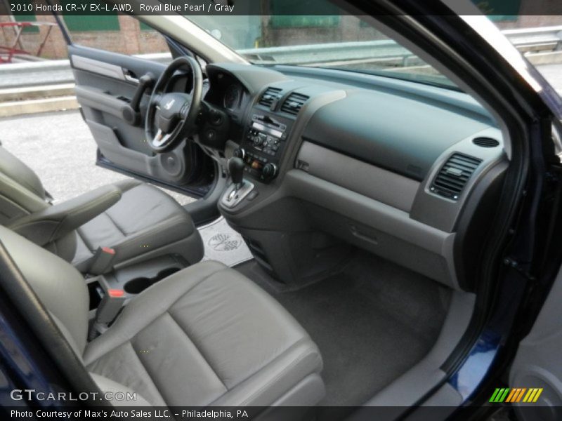 Royal Blue Pearl / Gray 2010 Honda CR-V EX-L AWD