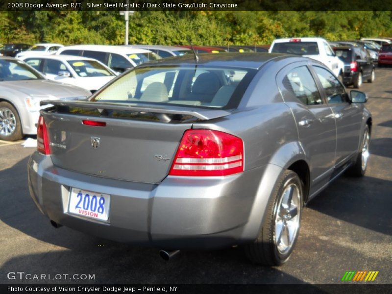 Silver Steel Metallic / Dark Slate Gray/Light Graystone 2008 Dodge Avenger R/T