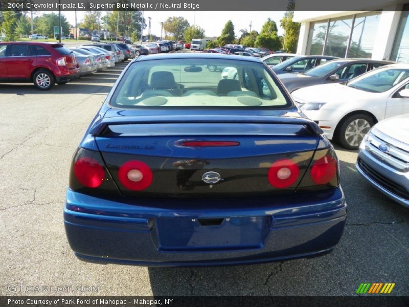 Superior Blue Metallic / Neutral Beige 2004 Chevrolet Impala LS