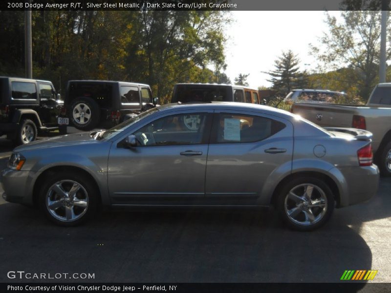 Silver Steel Metallic / Dark Slate Gray/Light Graystone 2008 Dodge Avenger R/T