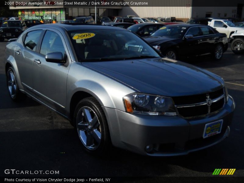 Silver Steel Metallic / Dark Slate Gray/Light Graystone 2008 Dodge Avenger R/T