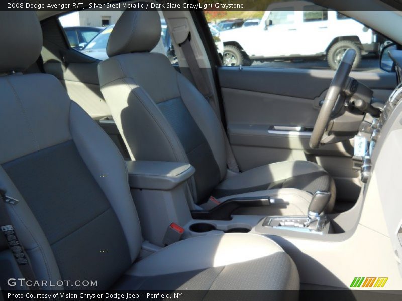 Silver Steel Metallic / Dark Slate Gray/Light Graystone 2008 Dodge Avenger R/T