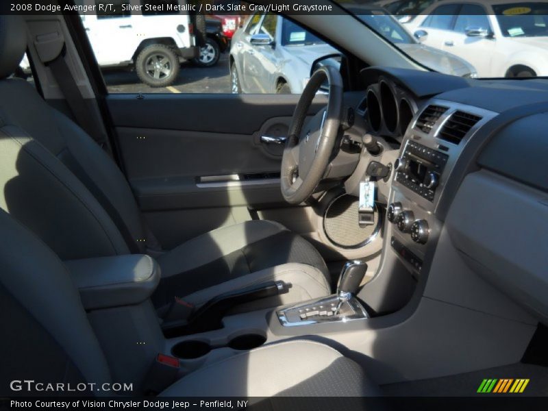 Silver Steel Metallic / Dark Slate Gray/Light Graystone 2008 Dodge Avenger R/T