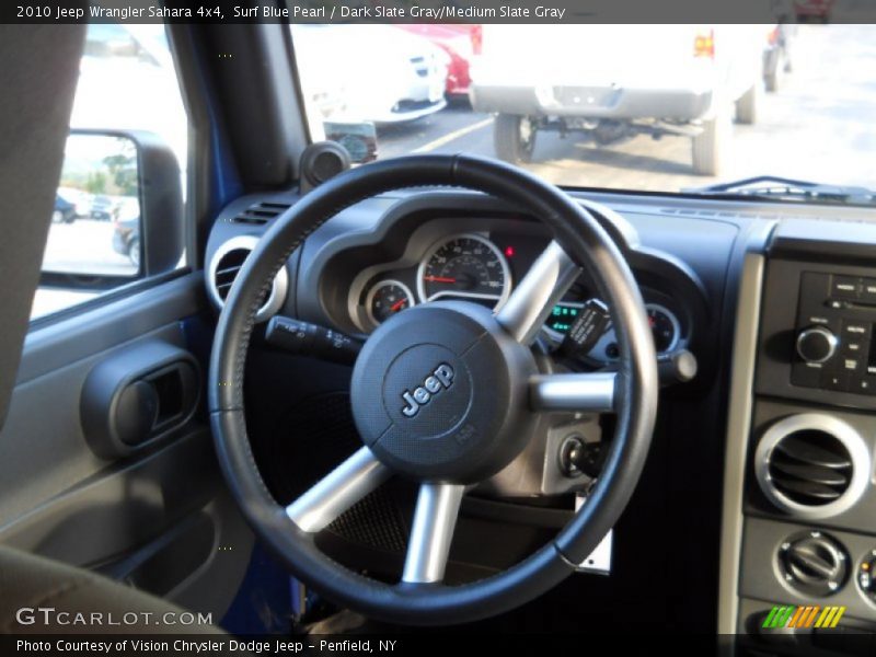 Surf Blue Pearl / Dark Slate Gray/Medium Slate Gray 2010 Jeep Wrangler Sahara 4x4