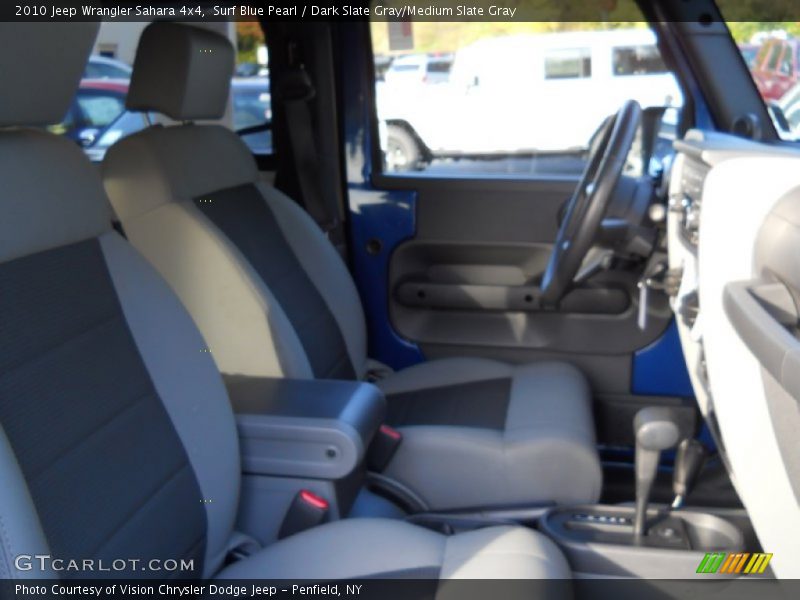 Surf Blue Pearl / Dark Slate Gray/Medium Slate Gray 2010 Jeep Wrangler Sahara 4x4