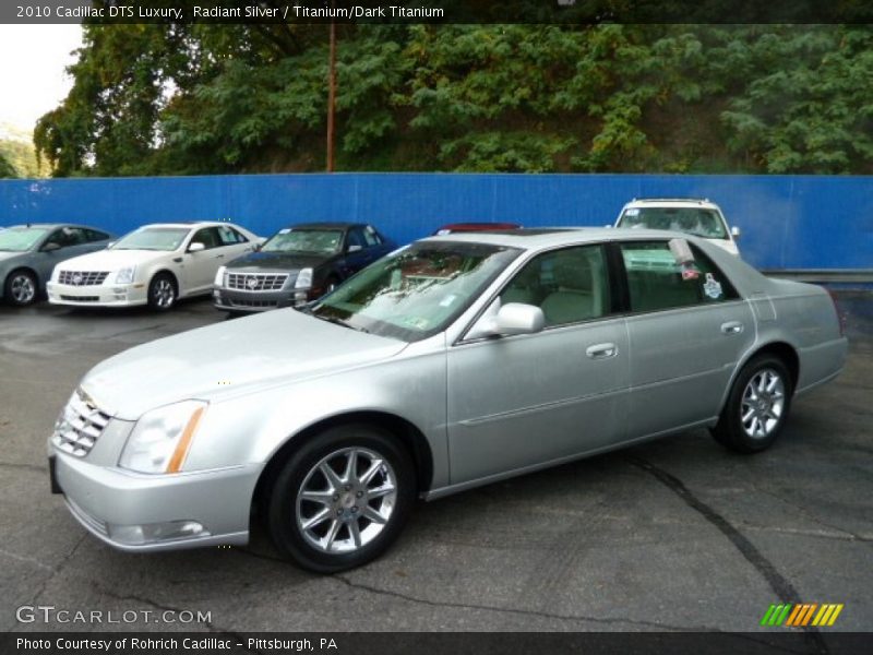 Radiant Silver / Titanium/Dark Titanium 2010 Cadillac DTS Luxury