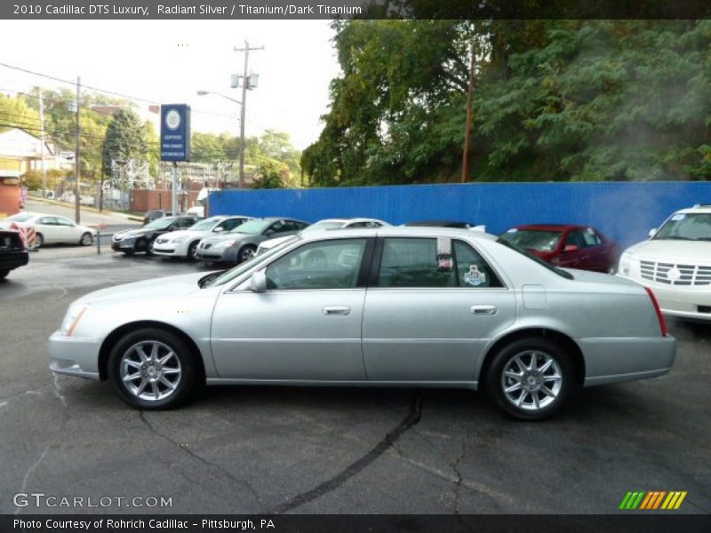 Radiant Silver / Titanium/Dark Titanium 2010 Cadillac DTS Luxury