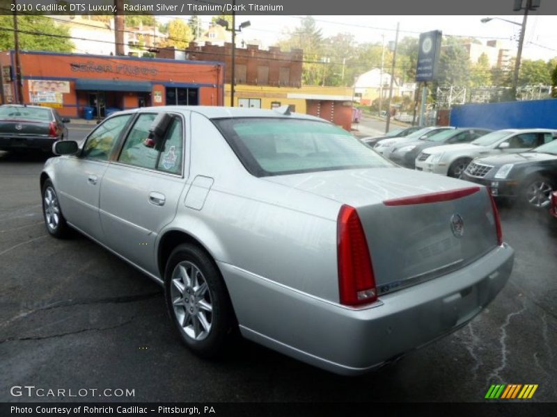 Radiant Silver / Titanium/Dark Titanium 2010 Cadillac DTS Luxury