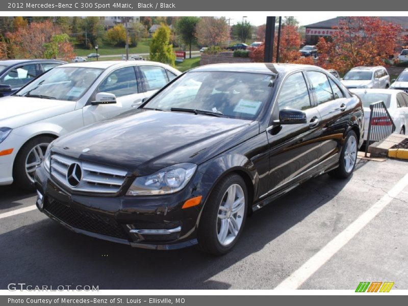 Black / Black 2012 Mercedes-Benz C 300 Sport 4Matic