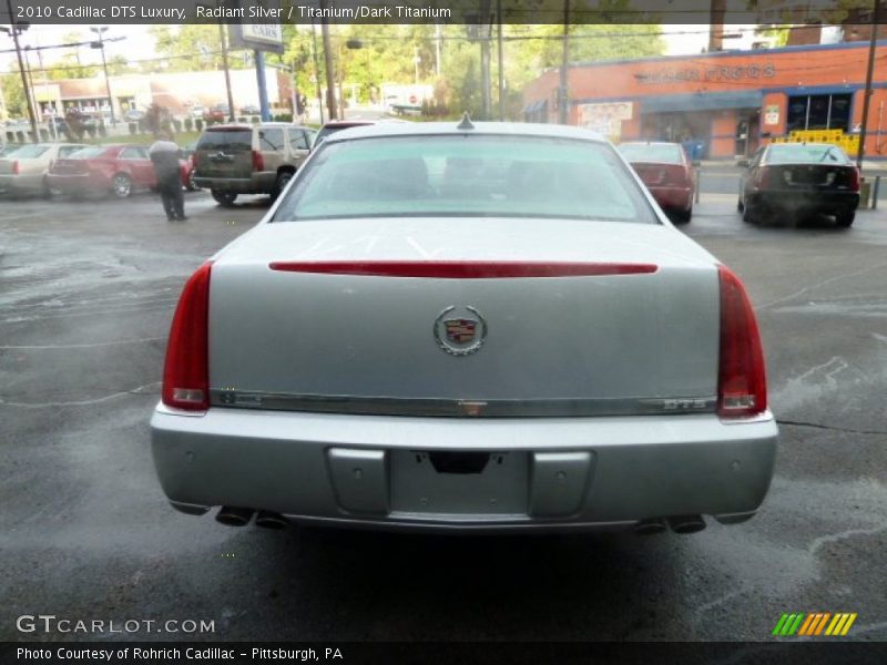 Radiant Silver / Titanium/Dark Titanium 2010 Cadillac DTS Luxury