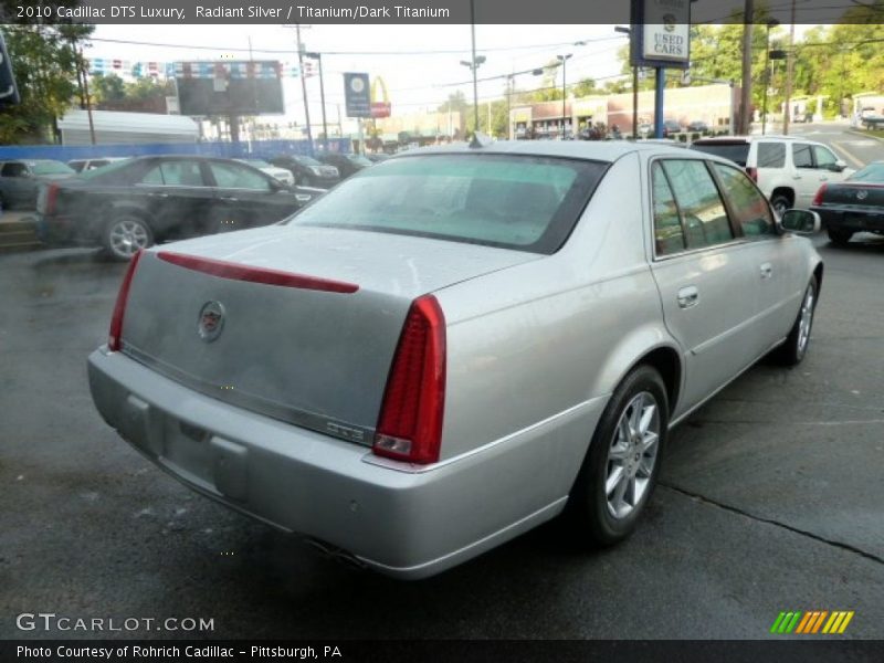 Radiant Silver / Titanium/Dark Titanium 2010 Cadillac DTS Luxury