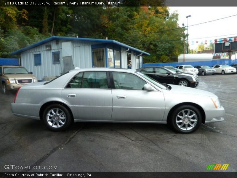 Radiant Silver / Titanium/Dark Titanium 2010 Cadillac DTS Luxury