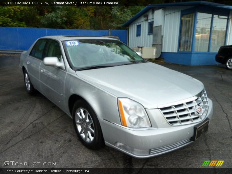 Radiant Silver / Titanium/Dark Titanium 2010 Cadillac DTS Luxury