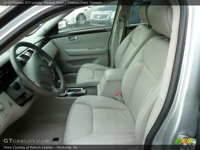 Radiant Silver / Titanium/Dark Titanium 2010 Cadillac DTS Luxury